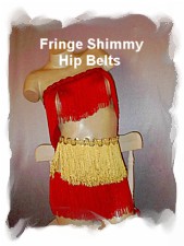 $45 2 rows of 6 inch fringe shimmy shake belts