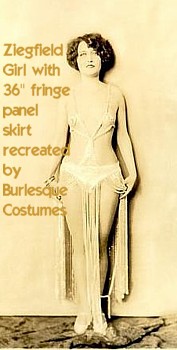 Vintage Fringe Shimmy Hip Belt Ziegfield Girl